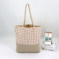 Custom Logo Biodegradable Cotton Linen Canvas Custom Shopping Bag Women Tote Bag